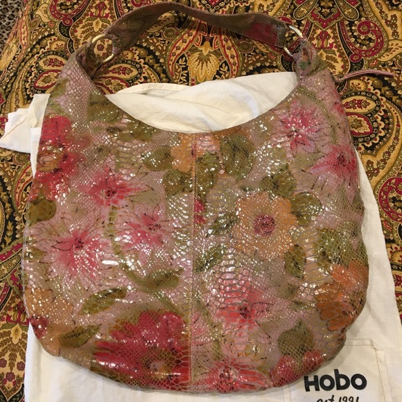 HOBO Handbags - Hobo International Gabor Pink Peony Hobo Bag